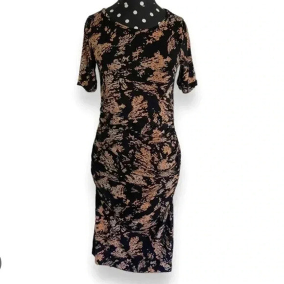 Isabella Oliver for pea in the pod ruched jersey dress size 3 - Picture 1 of 3